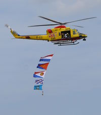 R-03 @ EHLW - Agusta-Bell AB-412SP Griffon R-03 opening the show with flying colors