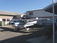 N9796H @ SZP - 1981 Cessna 182R SKYLANE, Continental O-470-U 230 hp - by Doug Robertson