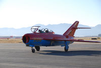 N905DM @ KBJC - Salute to Veteran's 2008 event at Broomfield Colorado. Two seat Chinese built advanced fighter trainer. It was built in Chengdu from 1966 to 1986. Colors of the Russian Air Force. It is one of only two in the U.S. - by Bluedharma