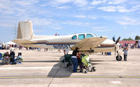 N1959T @ KSKF - Twin Bonanza At Lackland Airshow 2008 - by TorchBCT