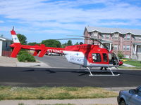N751HC - LifeFlight Helicoptor, landed at 2515 North 475 West, Sunset, UT 84015