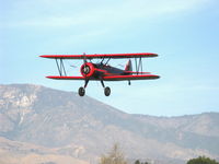 N59031 @ SZP - 1941 Boeing Stearman A75N1 (PT-17), Continental W-670 220 Hp, on final for Rwy 22 - by Doug Robertson