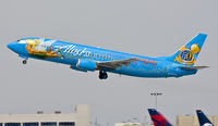 N791AS @ KLAX - Special Disneyland scheme taking off from rwy 25R - by Philippe Bleus