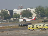 N222GA @ POC - Front wheel coming down - by Helicopterfriend