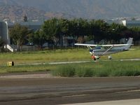 N9914L @ POC - Touching down at Brackett - by Helicopterfriend
