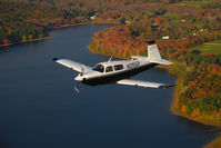 N2155P @ 7B9 - Over Connecticut in the Fall - by Rob McGuire