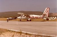 F-GBDB @ LKFO - Arrival at Propriano airport Corse 1979 - by José Manuel Estevez