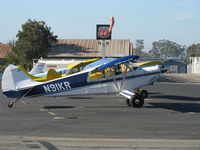 N91KR @ SZP - 2003 Aviat Aircraft, Inc. A-1B HUSKY, Lycoming O-360 180 Hp, taxi after landing Rwy 22 - by Doug Robertson