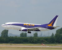 EI-DON @ EDDL - Boeing B737-3Y0 EI-DON KD-Avia substantially damaged in belly landing 2008-10-01 Kaliningrad Khrabrovo Airport (UMKK / KGD), Russia. - by Alex Smit