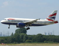 G-EUOI @ EDDL - Airbus Industries A319-131 G-EUOI British Airways - by Alex Smit
