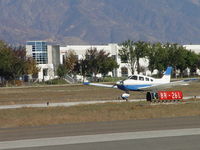 N5322X @ POC - Touching Down on 26L - by Helicopterfriend