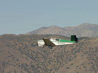 N35HV @ POC - Taking of from Brackett and wheels up near center field - by Helicopterfriend