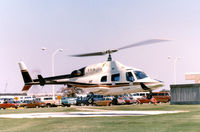 N22299 - Bell 222 at the Grand Prairie, Texas plant helipad