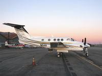 N5AH @ SZP - 1980 Beech F90 SUPER KING AIR, two P&W(C) PT6A-135 750 shp turboprops, reversible pitch props, T-tail 7/10 seats - by Doug Robertson