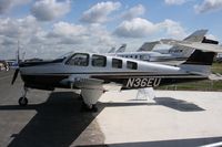 N36EU @ EGLF - Taken at Farnborough Airshow on the Wednesday trade day, 16th July 2009 - by Steve Staunton