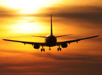LN-RRK @ LEBL - Beautiful sunset for this SAS. - by Jorge Molina