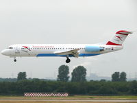 OE-LVL @ EDDL - Fokker F28-100 Fellowship OE-LVL Austrian Arrows - by Alex Smit
