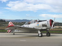 N3169G @ CMA - 1945 North American AT-6F TEXAN, P&W R-1340 550 Hp, 'Daring Diane', taxi to CAF, SoCal Wing after landing Rwy 26 - by Doug Robertson