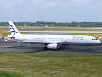 SX-DVP @ EDDL - Airbus Industries A321-232 SX-DVP Aegean - by Alex Smit