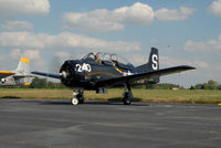 N128BS @ ESN - ready to taxi at Easton MD - by J.G. Handelman