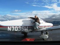 N7035W @ KBZN - Marcus getting red carpet service - by Jon