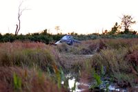 N757SM @ VRB - The wreckage of a single engine F1 Rocket EVO lays in a marshy area of the St.Sebastian River Preserve after the pilot and only occupant made an emergency landing after loosing power of his aircraft at an altitude of around 1000 ft Sunday afternoon. The p - by Scott Boileau