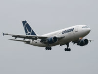 YR-LCB @ LOWW - approaching runway 34; Tarom Airbus A310-325(ET) cn 644