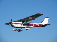G-TOBI @ EGSF - Cessna landing at Conington