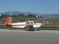 N123EJ @ CMA - 1978 Mooney M20J 201, Lycoming IO-360 200 Hp, taxi - by Doug Robertson