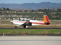N123EJ @ CMA - 1978 Mooney M20J 201, Lycoming IO-360 200 Hp, taxi to Rwy 26 - by Doug Robertson