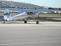 N2430N @ CMA - 1947 Cessna 140, Continental C85 85 Hp, taxi - by Doug Robertson