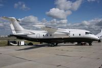 N328CR @ EGLF - Taken at Farnborough Airshow on the Wednesday trade day, 16th July 2009 - by Steve Staunton