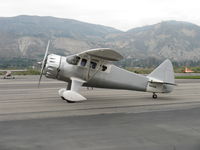 N273MD @ SZP - Dickenson Howard DGA-21 'Flying D', P&W R-1340-57 600 Hp Wasp radial, S-turn taxi to Rwy 22 - by Doug Robertson