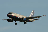 N838UA @ DFW - United Airlines A319 on approach to DFW