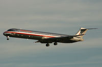N445AA @ DFW - American Airlines MD-80 on approach to DFW