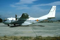 T19A-01 @ LEGT - This aircraft was used to transport the disabeled mother of King Juan Carlos. She was pushed up the rear ramp. - by Joop de Groot
