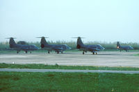 D-8089 @ EHLW - Those were the days. Imagine the sound of those four roaring J79's! D-8089, D-6667 plus 2 unknown.