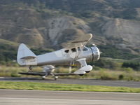 N273MD @ SZP - 2008 Dickenson-Howard DGA-21 'Mr. Dickenson', P&W R-1340-57 Wasp 600 Hp, takeoff climb Rwy 22. See story, photos Page A9, December 2008- Pacific Flyer, The Voice of Aviation. - by Doug Robertson