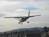 N3376E @ SZP - 1982 Cessna 182R SKYLANE, Continental O-470-U 230 Hp. landing Rwy 22 - by Doug Robertson