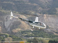 N144WB @ SZP - 1998 Robinson R44 RAVEN, Lycoming O-540, departure - by Doug Robertson