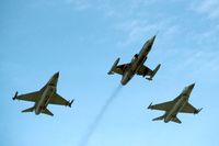 D-8245 @ EHLW - This formation came in very low. Picture taken with 135 mm.
