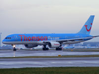G-BYAY @ EGCC - Thomson - by chris hall