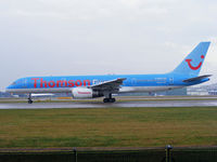 G-BYAY @ EGCC - Thomson - by chris hall