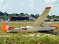 PZ-PKD @ SMJP - Awaiting the arrival of SLM 993 from AMS, before it can have access to the runway again. - by anair80