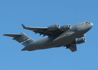 06-6157 @ BAD - Taking off from Barksdale Air Force Base prior to the 747 piggy backing the Space Shuttle Endeavour. The C-17 is one of the support aircraft for the trip back to Florida.