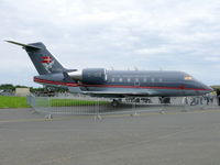 C-168 @ EBFS - Canadair CL604 Challenger C-168 Danish Air Force with a nice dolphin in the tail - by Alex Smit