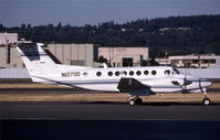 N140WT @ KBFI - KBFI (The 5000th King Air seen here with delivery reg N1070D prior to becoming N806JW currently registered N140WT) - by Nick Dean