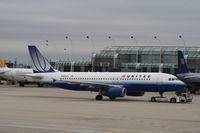 N403UA @ KORD - Airbus A320