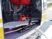 N17LA @ POC - Trauma patient litter of Copter 17 - by Helicopterfriend