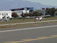 N733LJ @ POC - Landing at Brackett - by Helicopterfriend